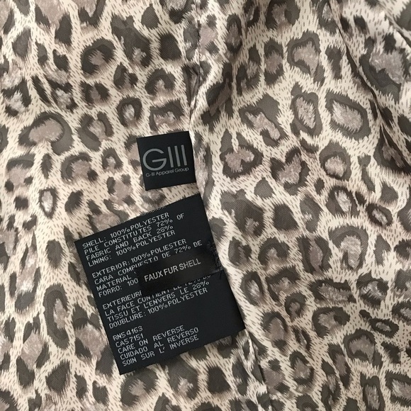 Kenneth Cole Beige Faux Fur Jacket - Picture 6 of 7